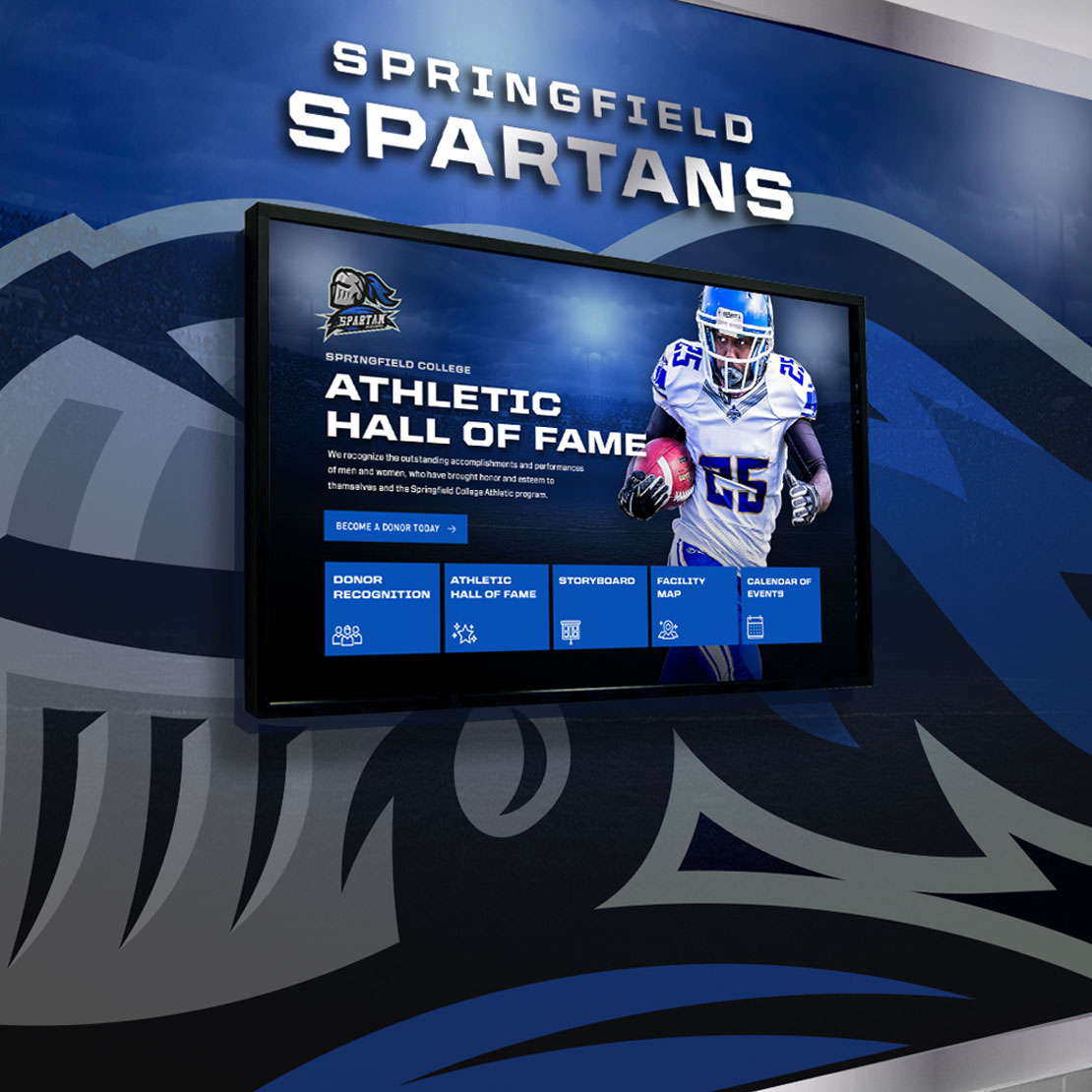 Interactive digital athletic hall of fame