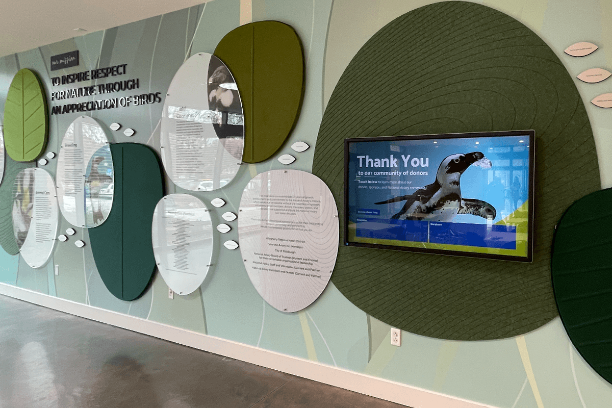 National Aviary Digital Donor Wall