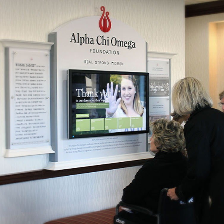 digital donor recognition display